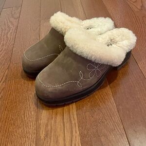 UGG leather clogs